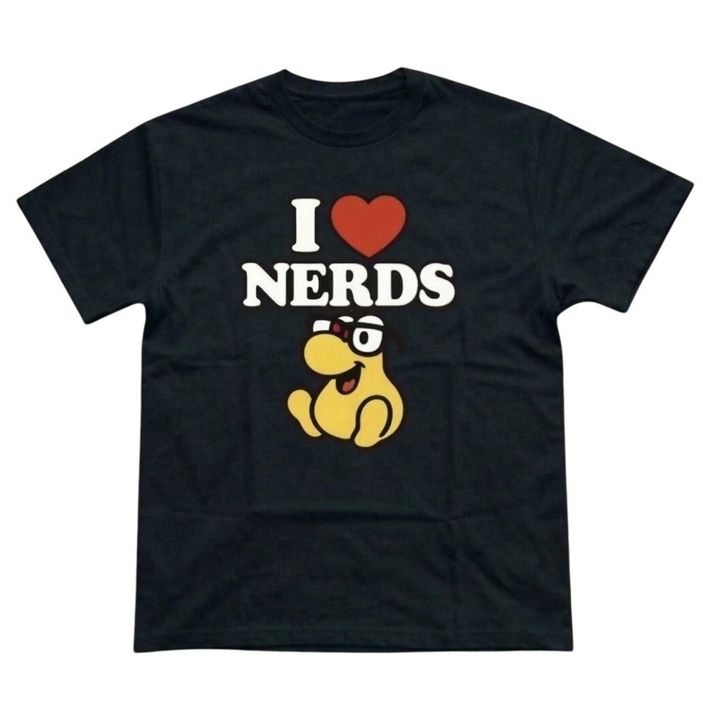 Black Gildan I heart nerds graphic cotton tee #graphic #gildan #nerd #unisex